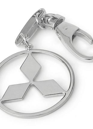 Серебряный брелок mitsubishi (мицубиси) (9006)