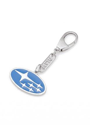 Серебряный брелок subaru (субару) (9014.1)