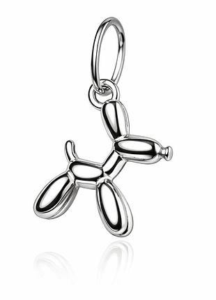 Серебряный кулон dog minimal (7391)