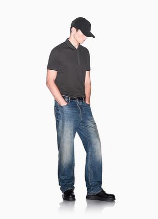 Футболка поло из чистого льна от armani jeans