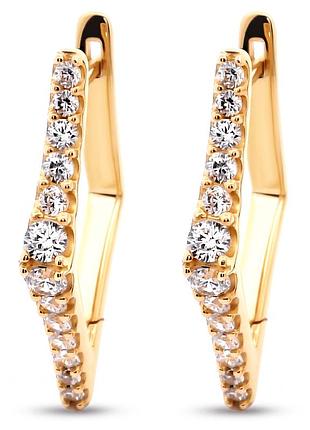 Сережки з жовтого золота (з40089)