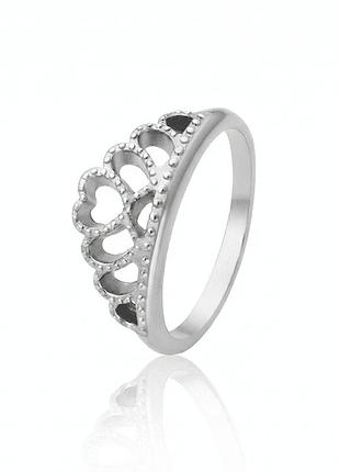Серебряное кольцо корона (3810)