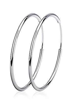 Серебряные серьги конго 40 мм (4740)