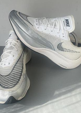 Бігові кросівки nike zoomx vaporfly white cu4123-100 оригінал розмір 43