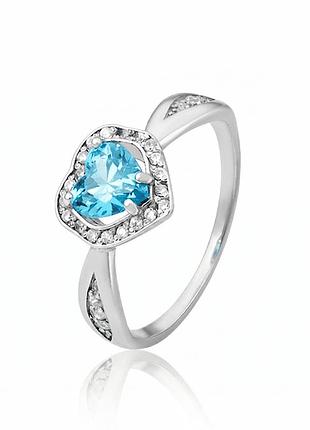 Срібна каблучка серце ( 3750)
