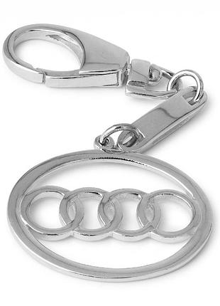 Серебряный брелок audi (ауди) (9004)