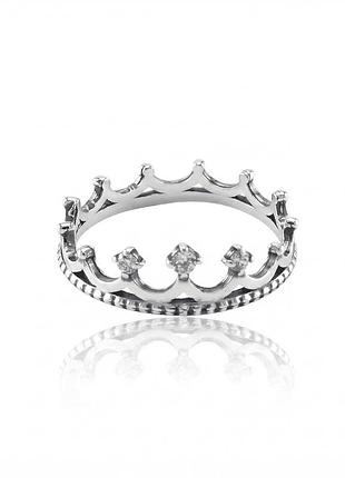 Серебряное кольцо корона (3732)