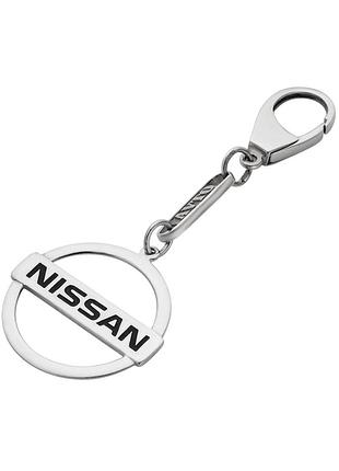 Серебряный брелок nissan (ниссан) (9012.1)
