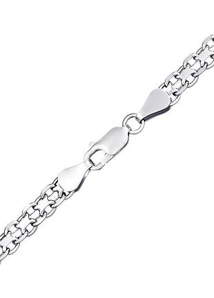 Срібний ланцюг якір подвійний (16007.50)