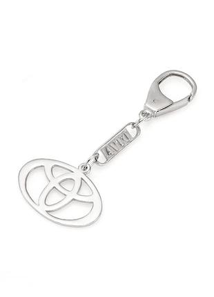Серебряный брелок toyota (тойота) (9005.1)