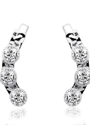 Серебряные серьги (4856)