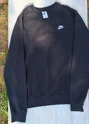 Nike crewneck m оригінал | чорний світшот | базова модель