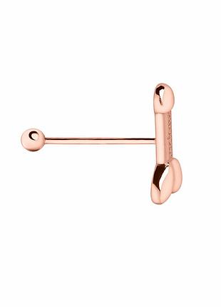 Золотий пірсинг в язик penis (з6040)