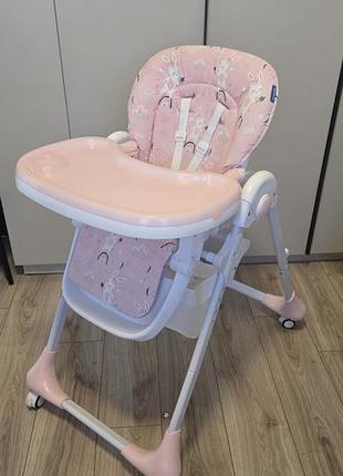 Стільчик для годування bambi m 3233 rabbit girl pink
