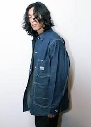 Джинсовая куртка-рабочая рубашка (chore jacket / coverall) edwin road jacket