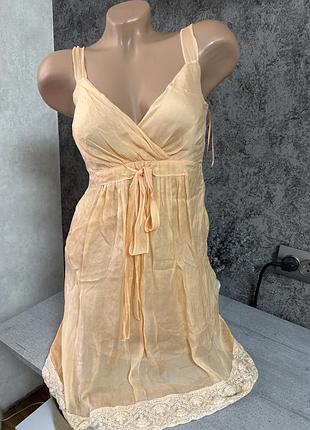 Шовкова сукня philosophy di alberta ferretti / італійський люкс сарафан на бретелях 36/8/xs