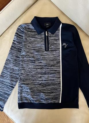 Поло кофта, светр на хлопчика тонкий 7-8 років ріст 122-128 від river island стан нового