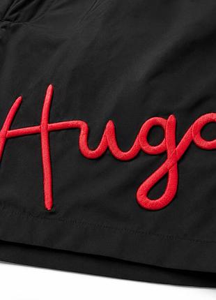 Шорты мужские для плавания hugo quick-dry swim shorts with logo print hb-3009-1bl l