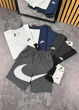 Акция летний мужской спортивный костюм nike шорты + футболка найк s / m / l / xl / xxl