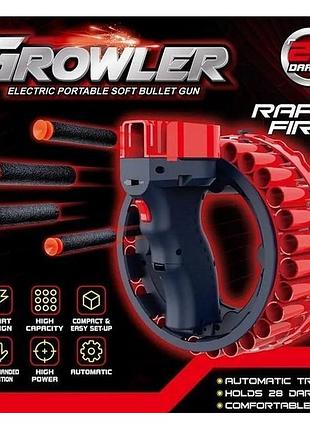 Іграшковий бластер від акумулятора з 28 патронами growler h01