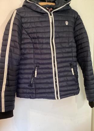 Куртка navahoo original xl | демісезонна | з капюшоном  стильна оригінальна демісезонна куртка  німецького бренду navahoo у темно-синьому кольорі.