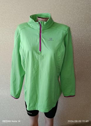 Спортивная кофта флис salomon actitherm, p.xl женская