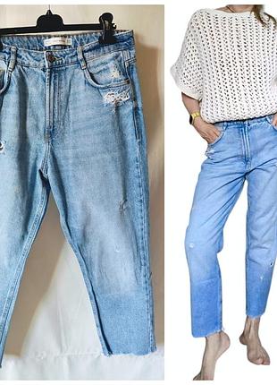 Джинсы укороченные zara