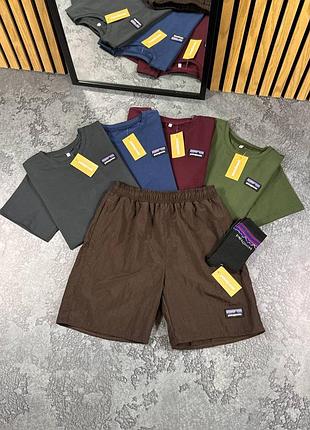 Мужской костюм patagonia летний шорты + футболка патагони s / m / l / xl / xxl
