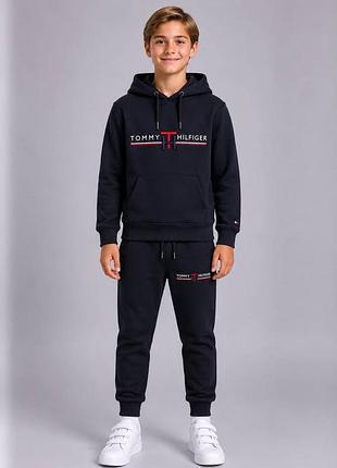 Костюм на хлопчика, tommy hilfiger, темно-синій з капюшоном