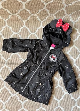 Куртка disney minnie mouse 86 см | вітровка для дівчинки