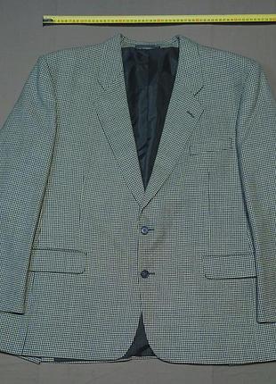 Плечі 55 см vintage  harbarry of england size  46 reg.  tailored in england  "в гусячу лапку"   піджак pure new wool