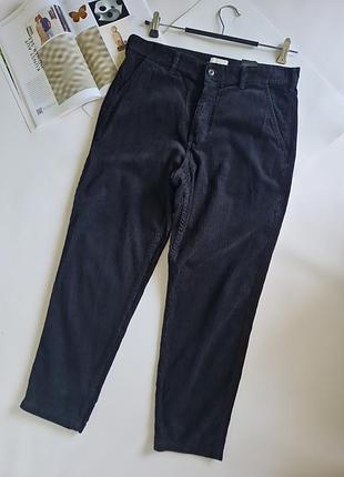 H&amp;m вельветовые момы бояки мужские р 32 с- м regular fit