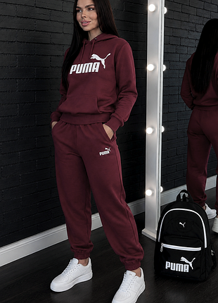 Спортивный костюм бордовый puma