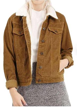 Вельветовий куртка вінтажна модель у стилі тракер (trucker jacket)