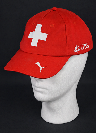 Кепка puma switzerland ubs бейсболка красная текстильная на ремешке регулируемая оригинал adidas nike new era reebok lacoste