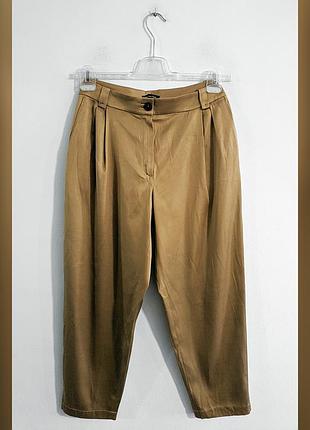 Брюки-багги атласные massimo dutti