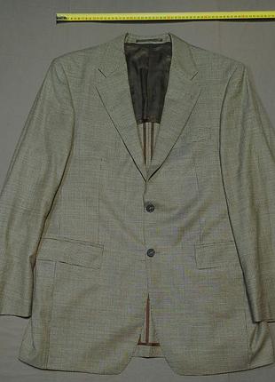 Плечі 50 см vintage  guy laroche homme автентична річ   ,   size  52 (0686)  в "гусячу лапку"  на 2 гудзики   піджак  100% wool