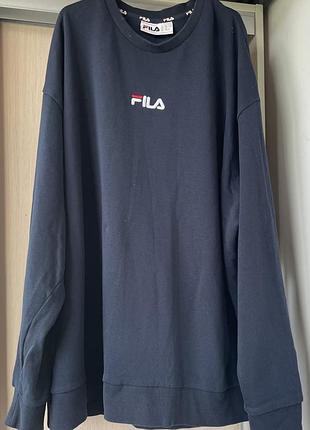 Світшот fila (розмір на l-xl) темно-синій оригінал