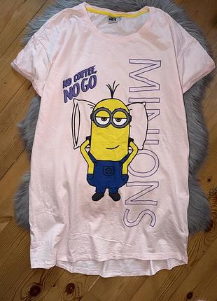 Ідеальна якісна бавовняна нічна сорочка р.xl minions