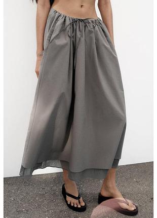 Новая стильная хлопковая юбка zara