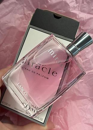 Lancome miracle eau de parfum 100 ml.оригінальний тестер ,технічна коробка.