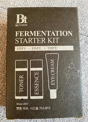Набір мініатюр з ферментованими компонентами та пептидами 3 в 1 benton fermentation starter kit