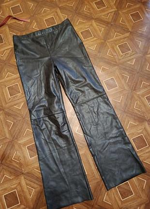 Утеплені брюки під шкіру h&m,m(170cm)