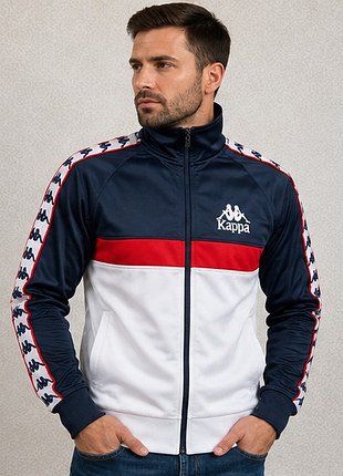 Оригинальная спортивная кофта kappa banda track jacket s 44–46 олимпийка