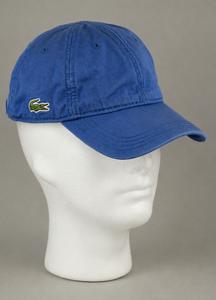 Кепка lacoste крокодил лого бейсболка синяя текстильная мужская женская на ремешке регулируемая оригинал ralph lauren hugo boss nike carhartt