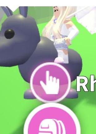 Носоріг носорог роблокс адопт мі roblox adopt me rhino дуже рідкісний пет пети петы адопт ми редкие