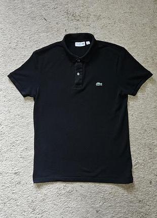 Чоловіча чорна теніска lacoste, оригінал