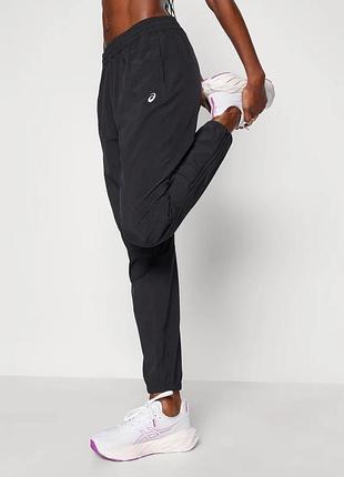 Женские легкие спортивные брюки asics silver woven women