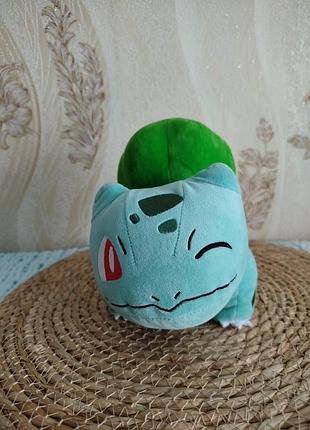 Покемон бульбазавр (bulbasaur) оригінальна м'яка іграшка wct (wicked cool toys) 20 см.