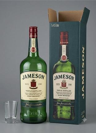 Порожня пляшка jameson 4.5 л з коробкою (колекційна)